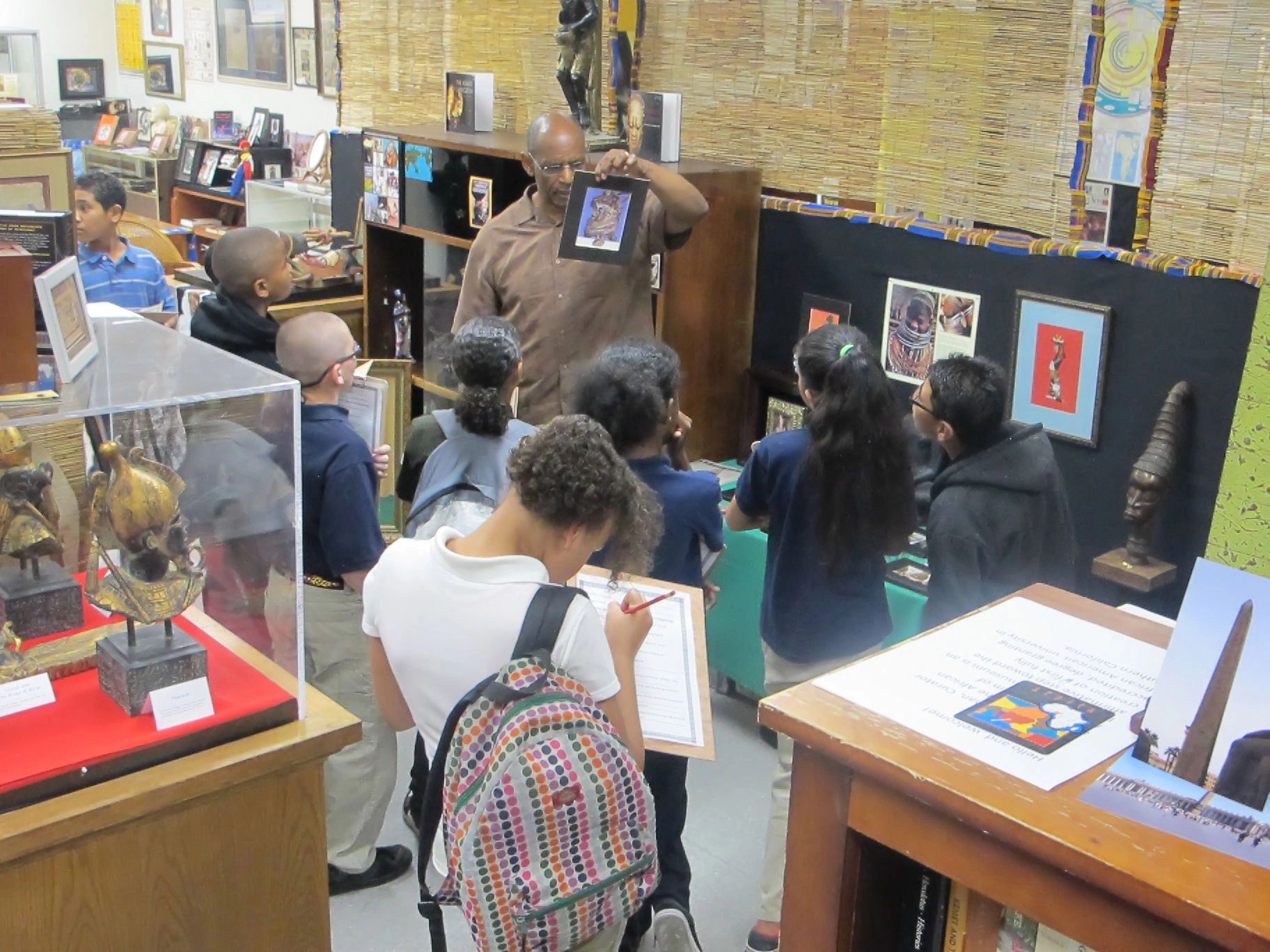 Outdoor community event at the museum
