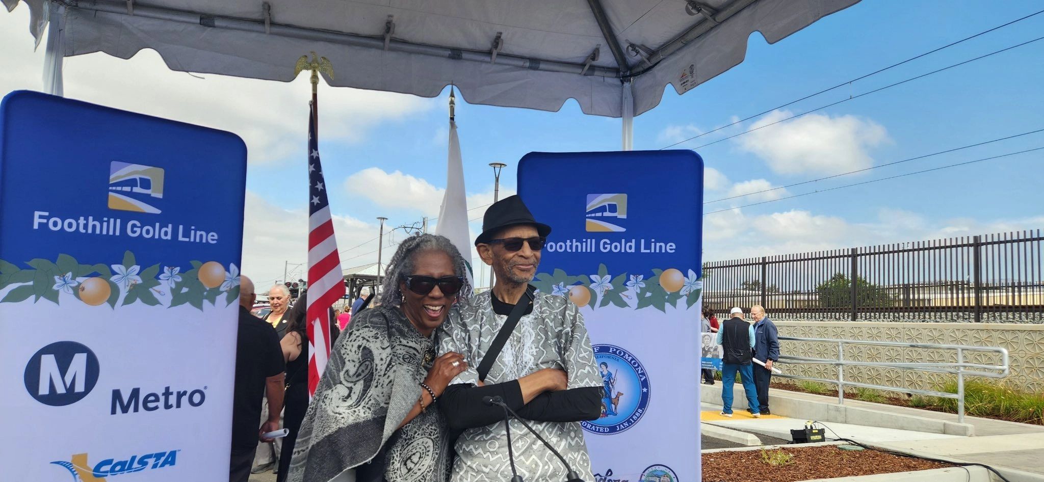 Public transit event outdoor ceremony
